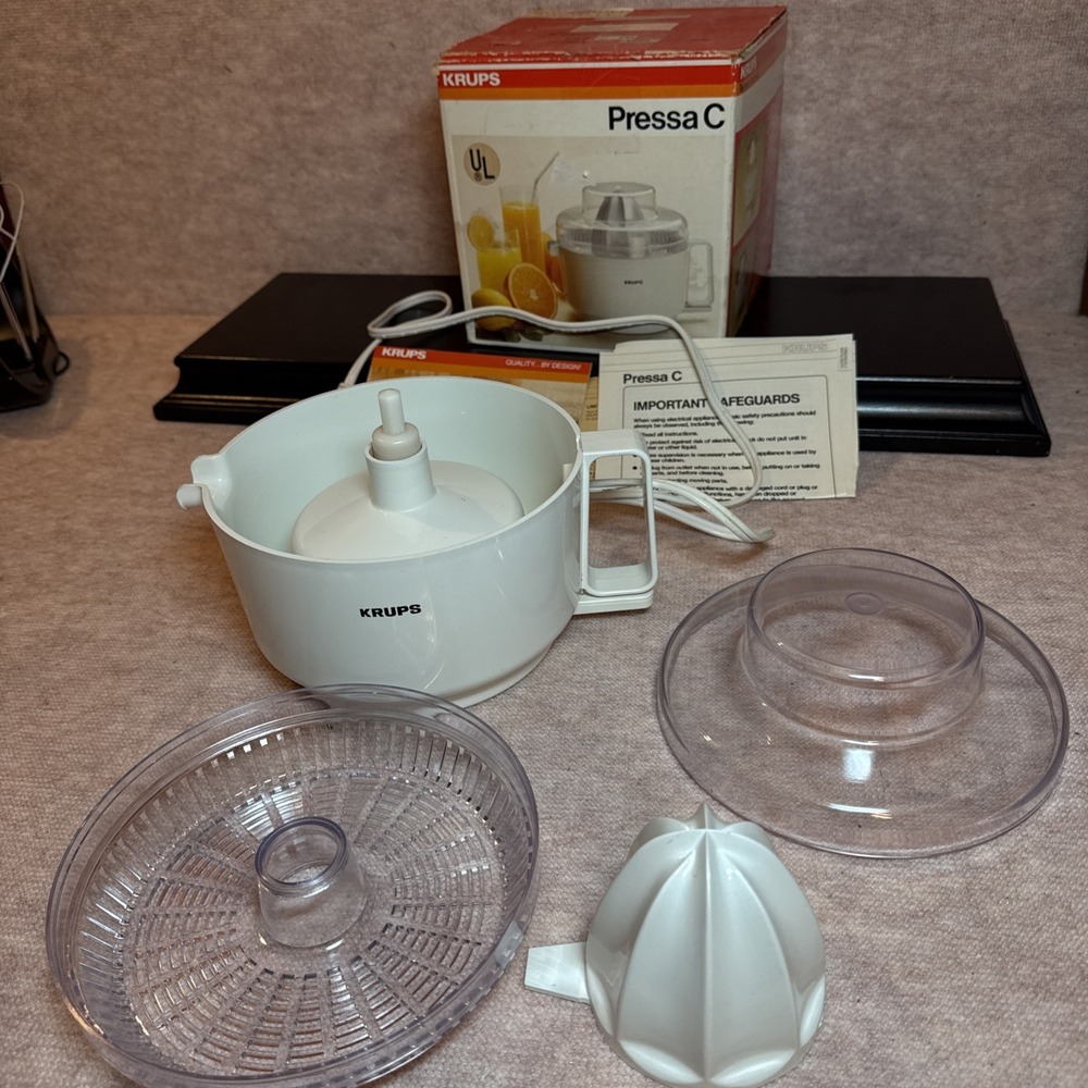 KRUPS Pressa C Citrus Fruit Juicer 22oz Model 252 Works Well - Picture 5 of 14
